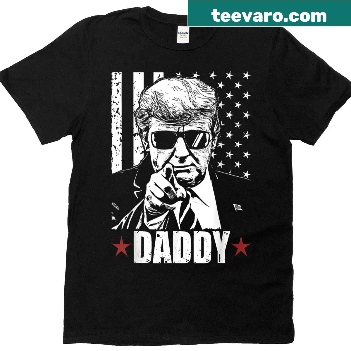 Funny typography design of Official 2025 Trump Daddy — on a men's t-shirt