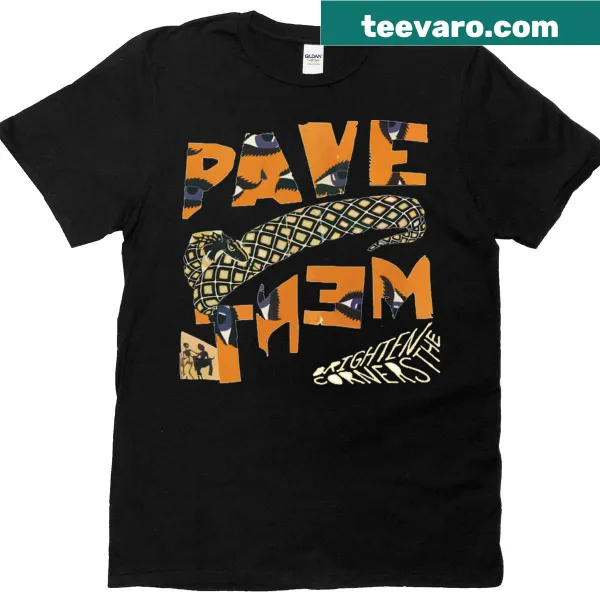 Vintage-style T-shirt featuring Pavement band graphic