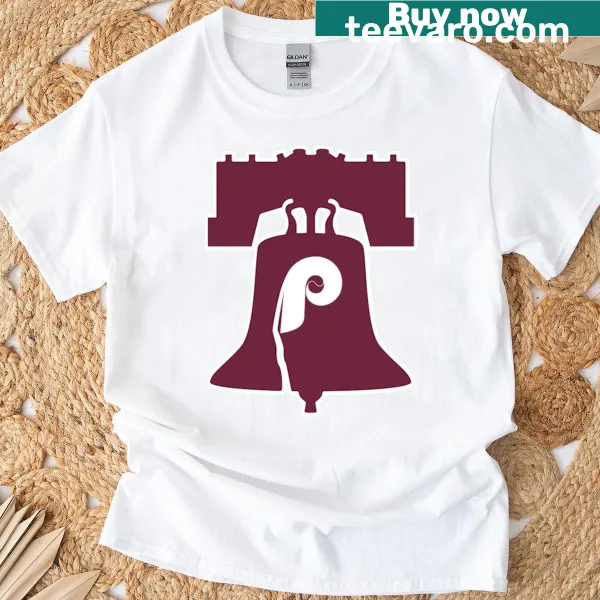 Retro Philadelphia baseball design with Liberty Bell on t-shirt