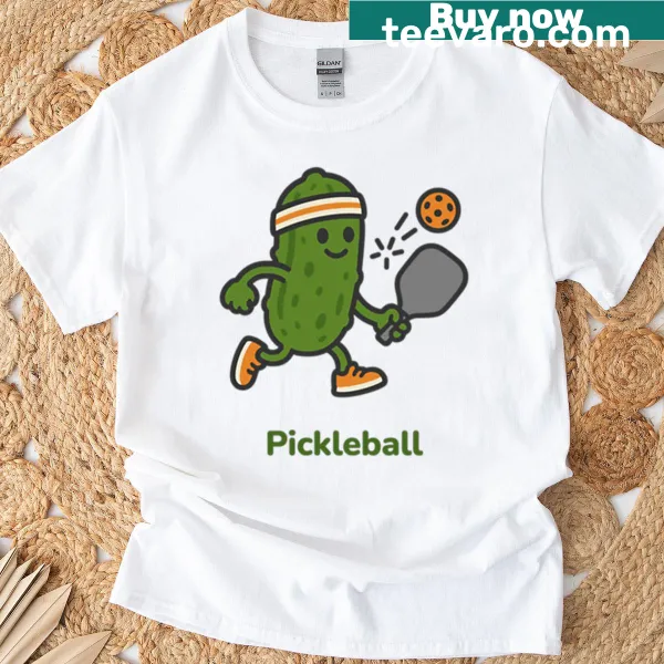 Funny pickleball themed athletic t-shirt