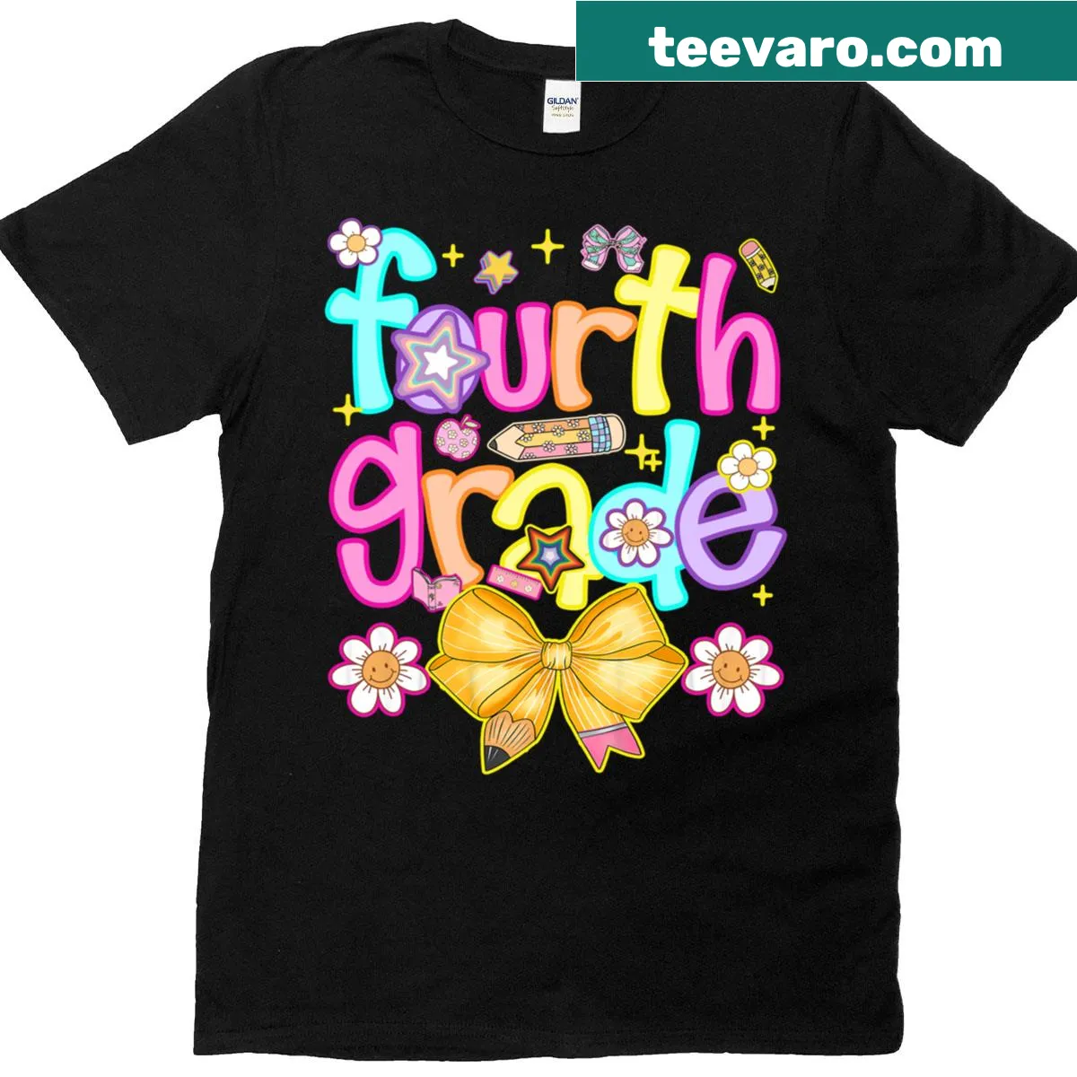 Preppy 4th Grade T-shirt for boys and girls — on a men's t-shirt