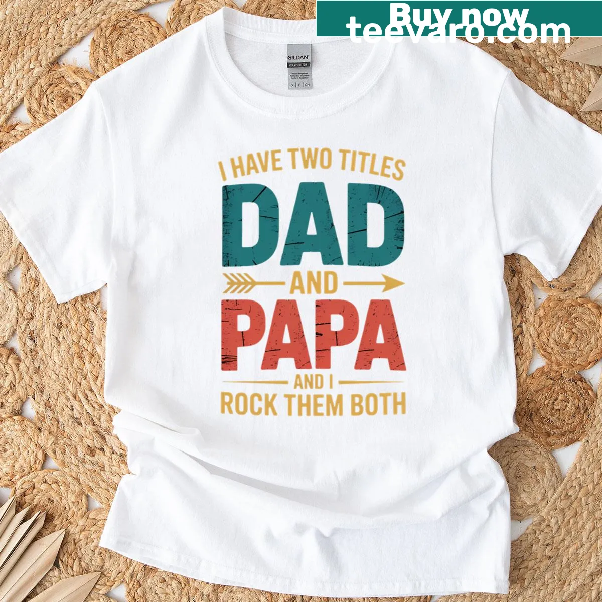 Funny dad quote t-shirt with humorous text design — on a men's t-shirt