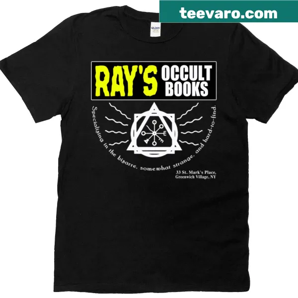 Oversized T-shirt with occult literature typography design