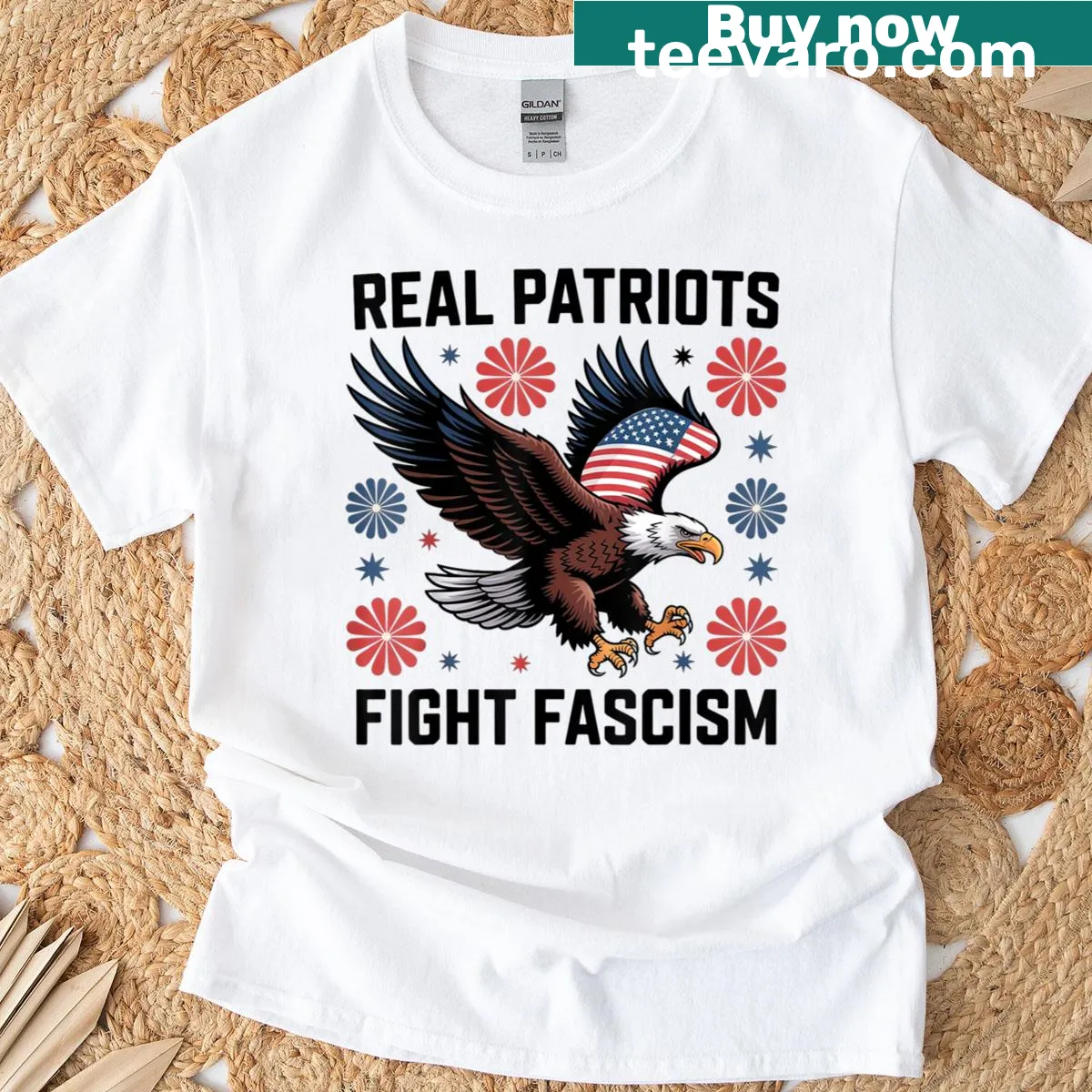 Funny protest T-shirt with a humorous message about fascism — on a men's t-shirt