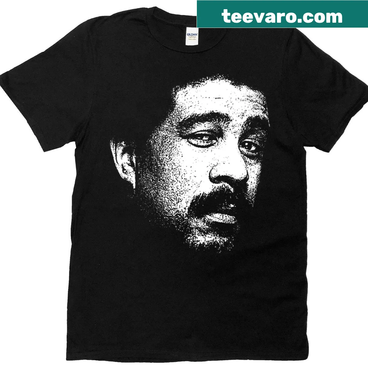 Vintage white t-shirt honoring Richard Pryor — on a men's t-shirt