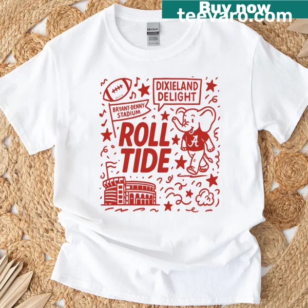 Game Day Doodle T-shirt featuring playful sketches for team spirit.