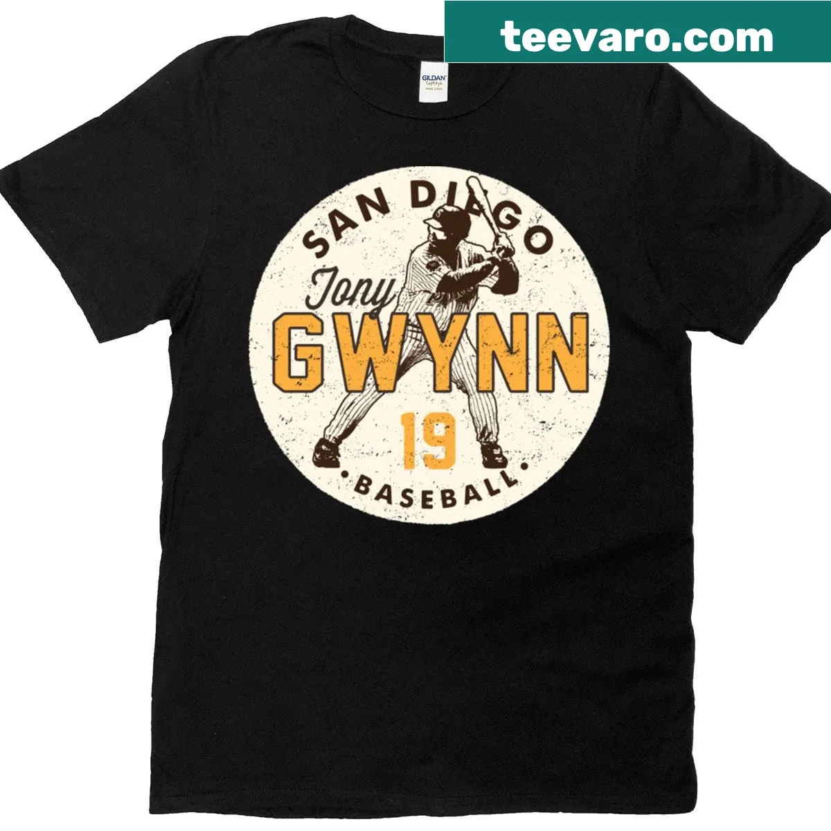 Kids baseball-themed T-shirt with 'Baseball Slugger' text — on a men's t-shirt