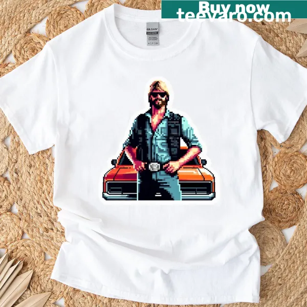 Vintage distressed T-shirt featuring automotive screen legends