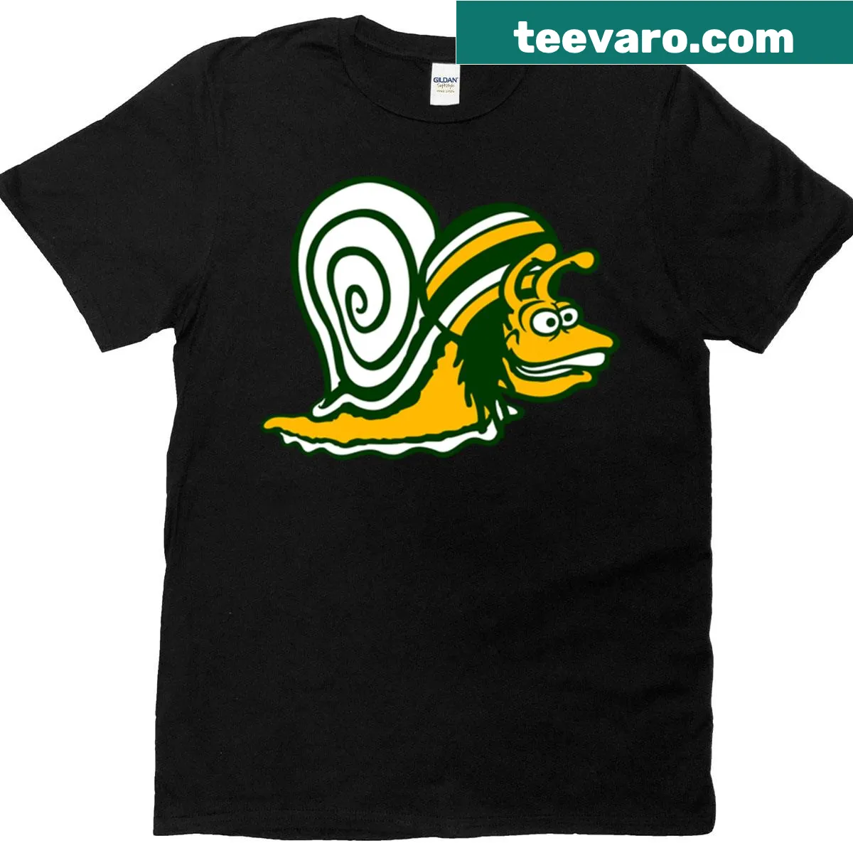 Illustrated T-shirt with a reggae hat snail design. — on a men's t-shirt