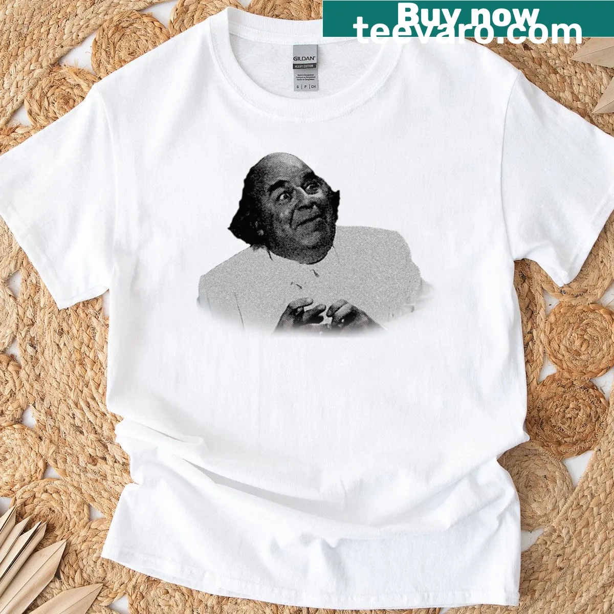 Vintage-style oversized T-shirt featuring Sorrell Booke design — on a men's t-shirt