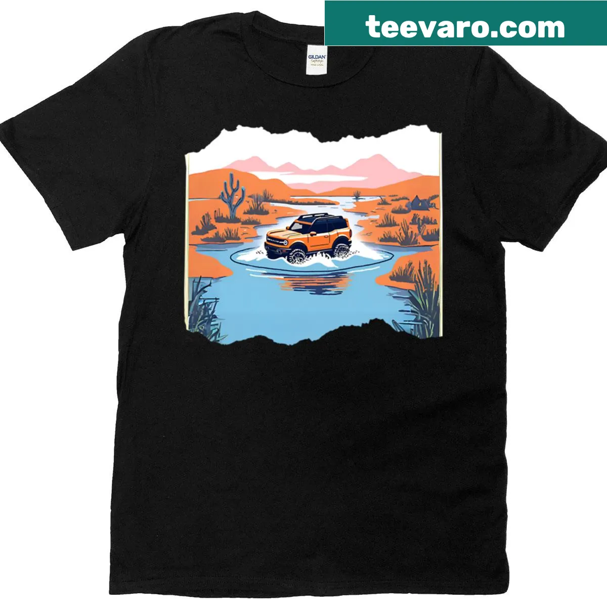 Abstract graphic inspired by the spirit of a canyonero. — on a men's t-shirt