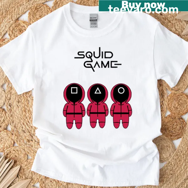 T-shirt featuring design inspired by Squid Game series