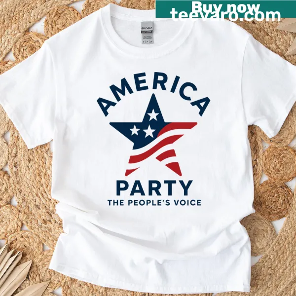 Typographic design promoting the people's voice on a T-shirt