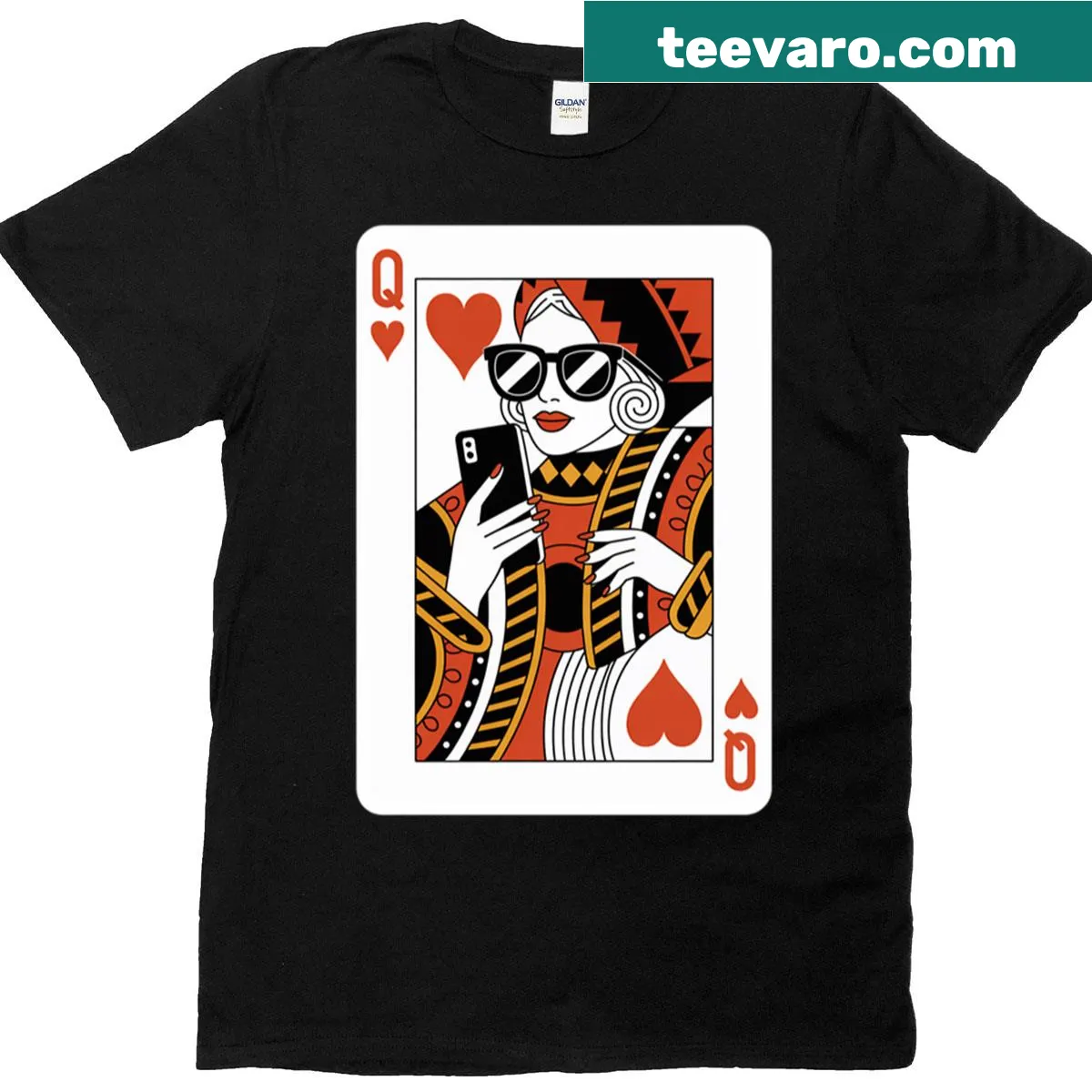 Bold text T-shirt reading 'Cool Queen', perfect for confident wearers. — on a men's t-shirt
