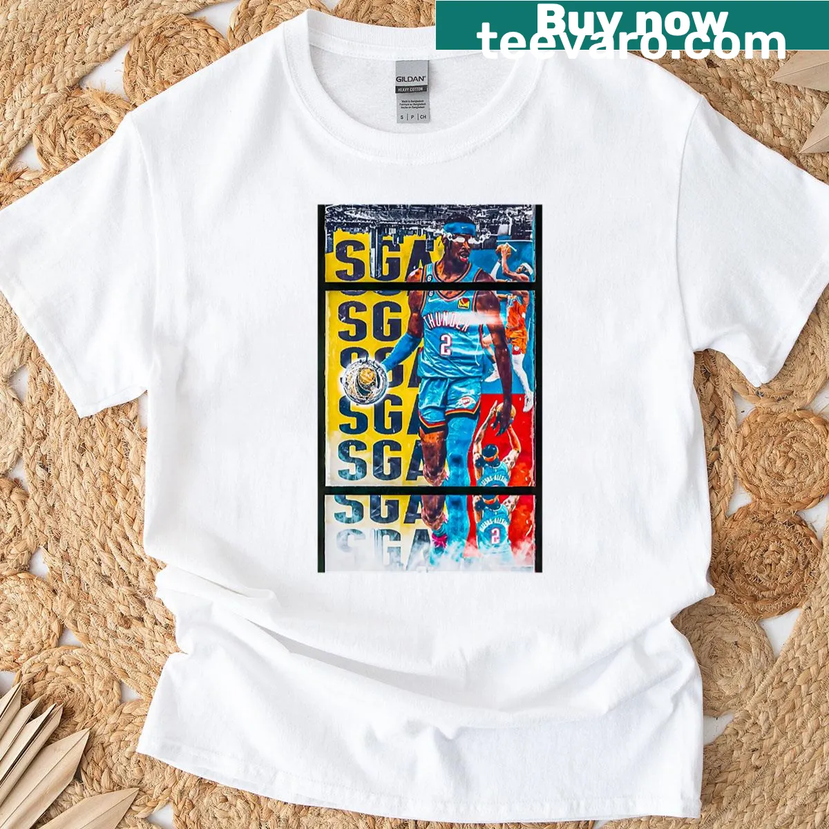 T-shirt featuring the phrase 'Urban SGA' in a stylish design — on a men's t-shirt