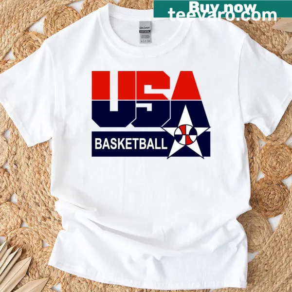Retro T-shirt featuring the USA Basketball Dream Team 1992 graphic