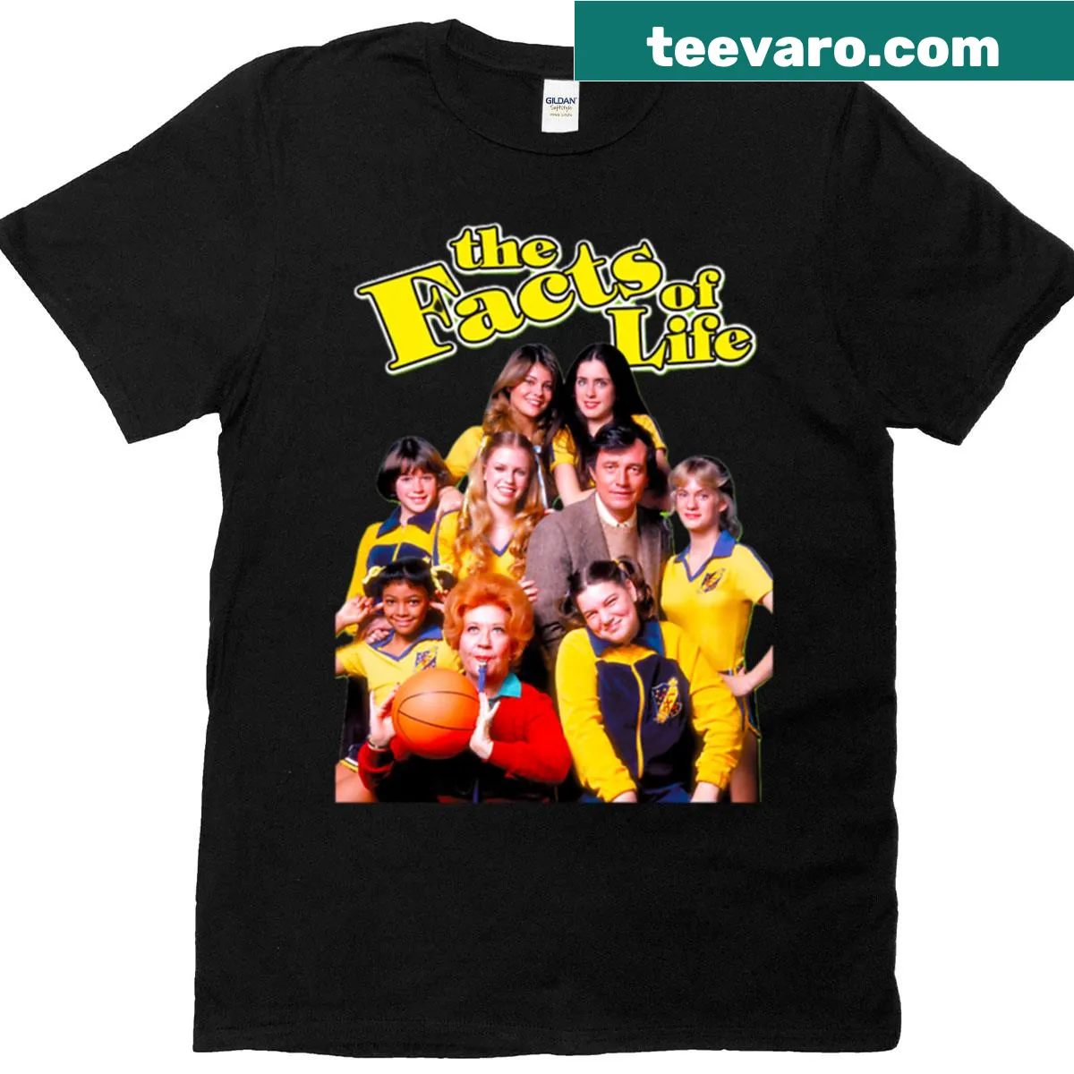 Vintage pulp art t-shirt featuring playful typography from the 80s — on a men's t-shirt
