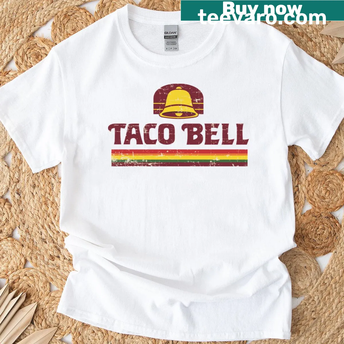 Vintage design of taco paper cups on a t-shirt — on a men's t-shirt