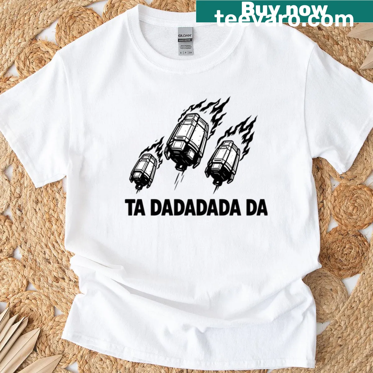 Illustration of helldiving on a t-shirt — on a men's t-shirt