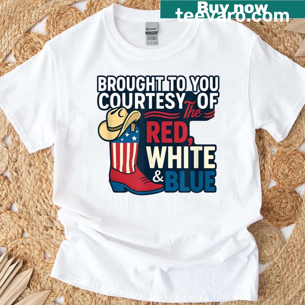 Funny text t-shirt saying 'Well Put A Boot In Your Ass'. — on a men's t-shirt