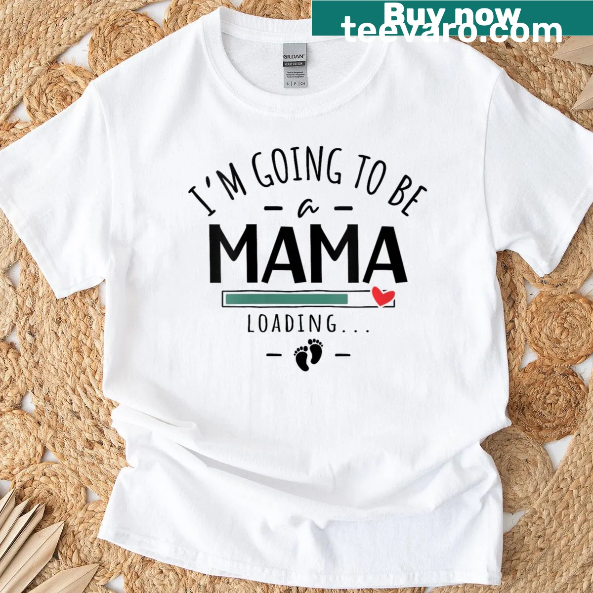 Pregnancy announcement t-shirt with the text I'm Going To Be A Mama — on a men's t-shirt
