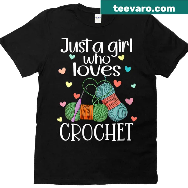 Vintage-style crochet-themed T-shirt with humorous text design.