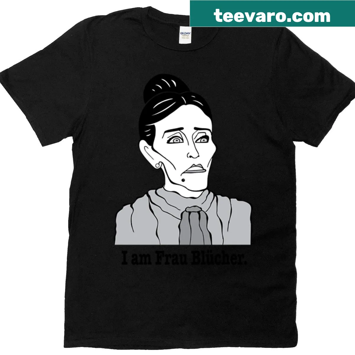 Fan art design inspired by Mel Brooks' Young Frankenstein — on a men's t-shirt