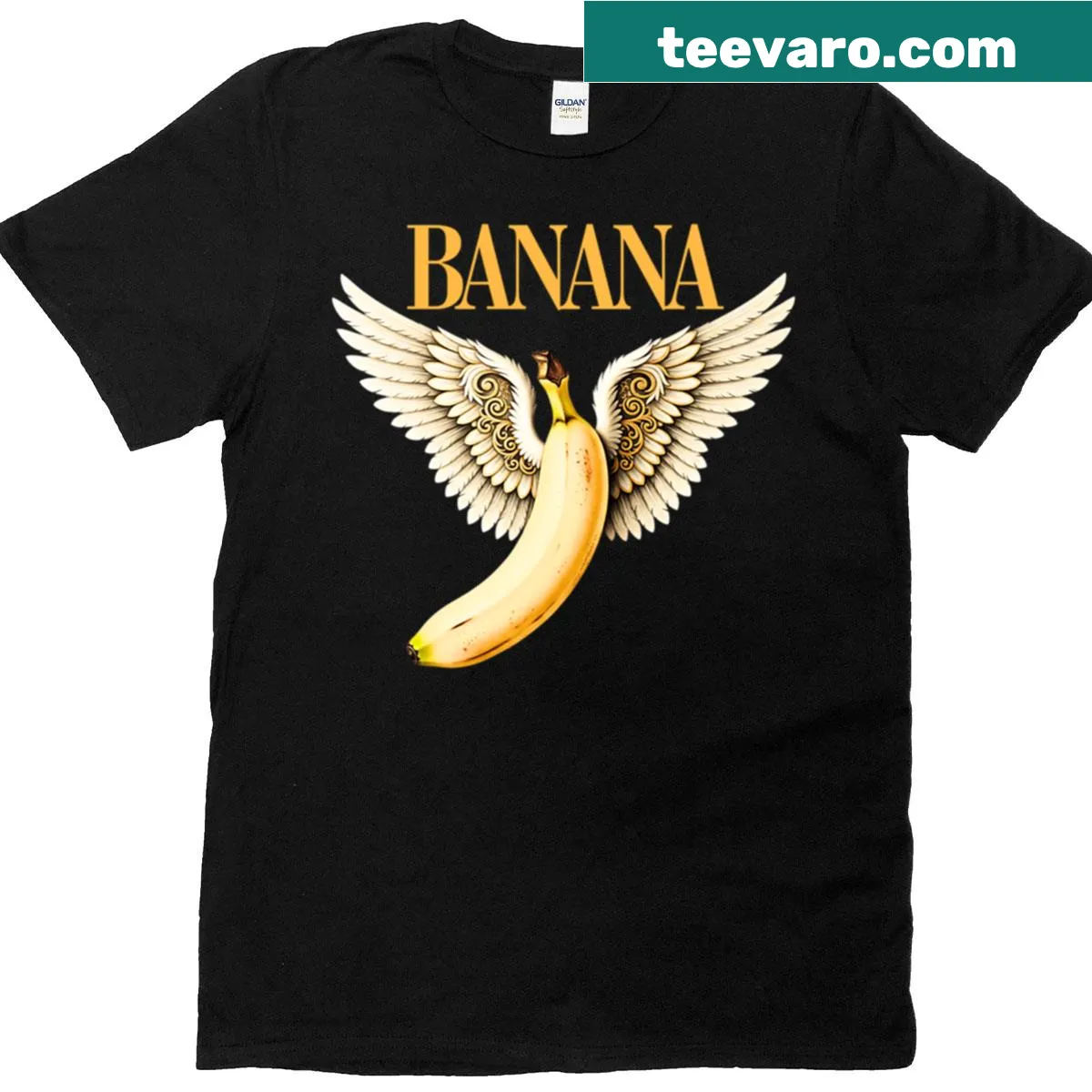Oversized tee stating 'Bananabrother Of The Legend' for playful brothers — on a men's t-shirt