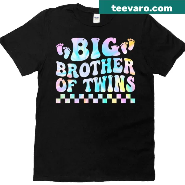 Illustrative tee for big brothers of twins