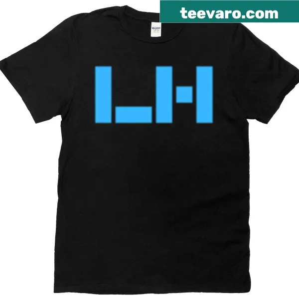 Cartoon-style hockey player graphic t-shirt