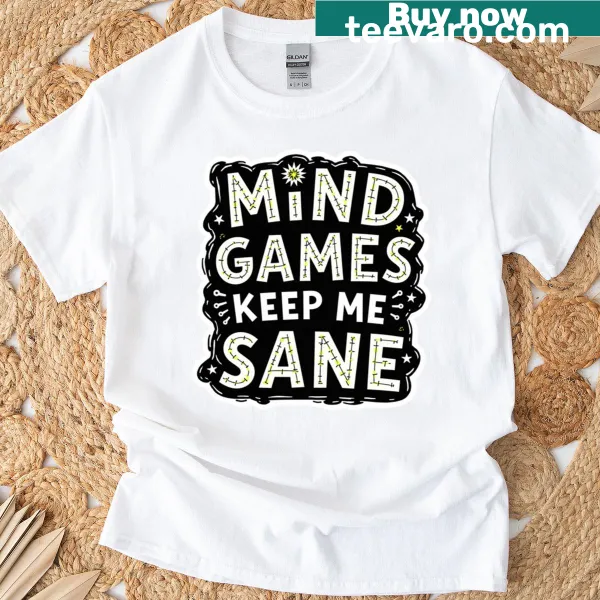 Maze design illustrating brain teaser concepts on a T-shirt