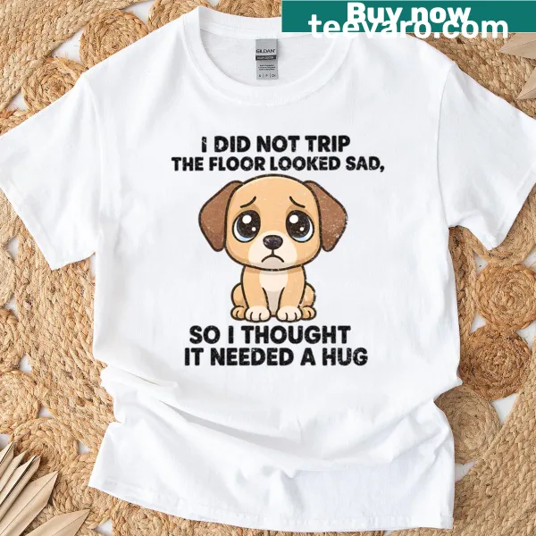 Funny t-shirt with a sloth-themed clumsy quote