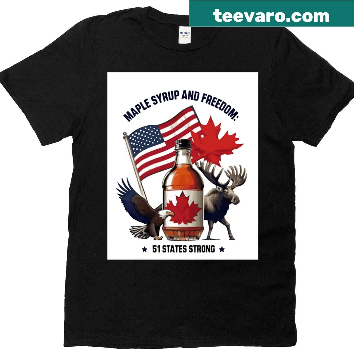 Graphic T-shirt depicting a humorous romance camera mishap — on a men's t-shirt