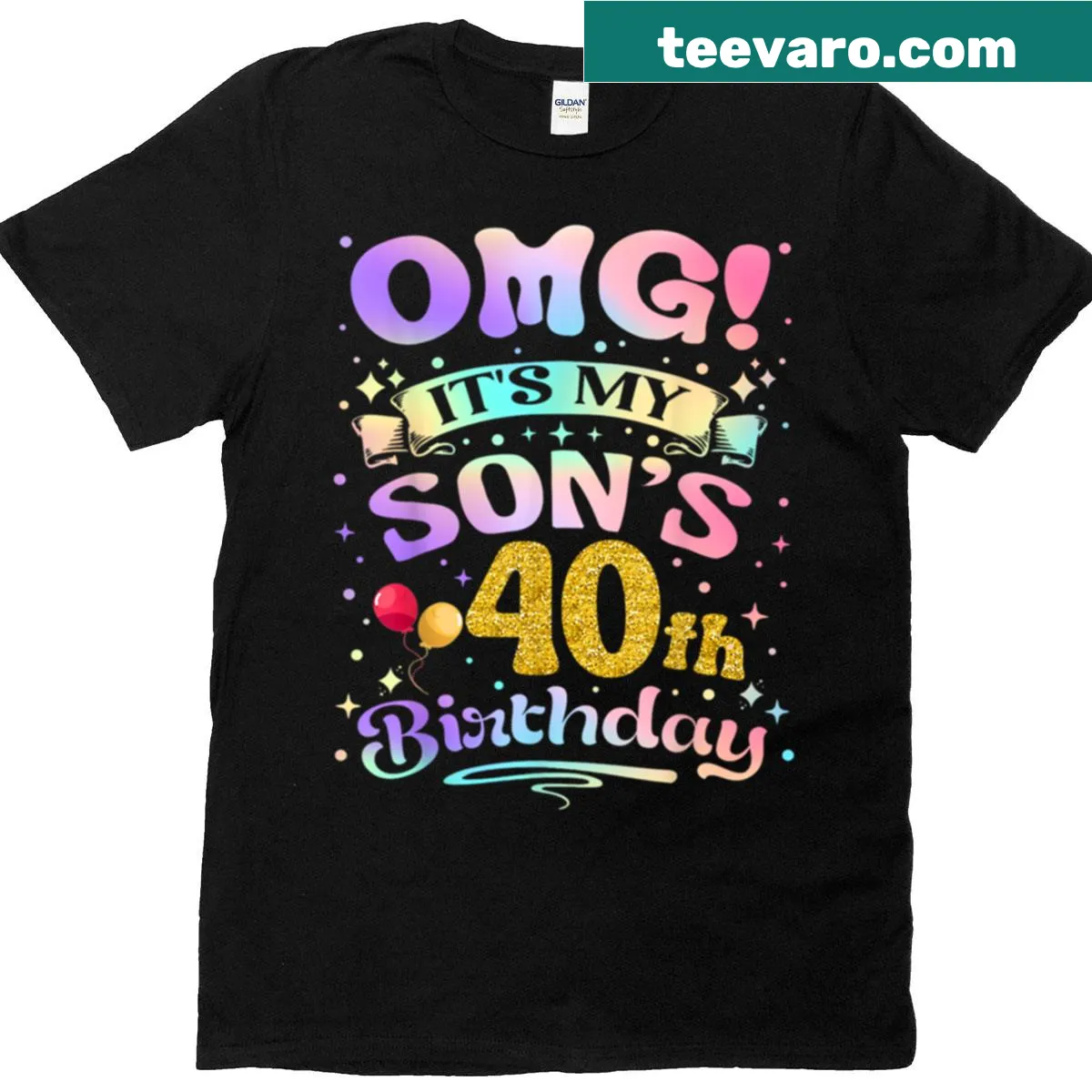 Humorous t-shirt for the brother of the birthday boy with playful text — on a men's t-shirt