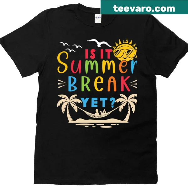 T-shirt for teachers with a humorous summer break slogan