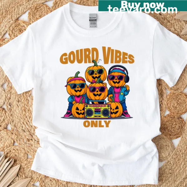 Wholesome T-shirt featuring a playful gourd illustration