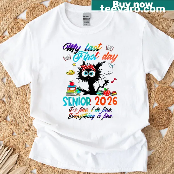 Casual T-shirt with 'It’s fine, I’m fine' text