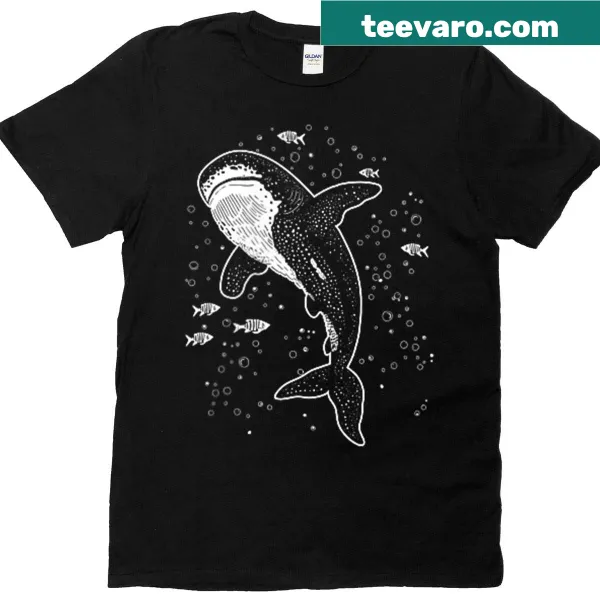 Illustrated front and back design featuring ocean themes and text
