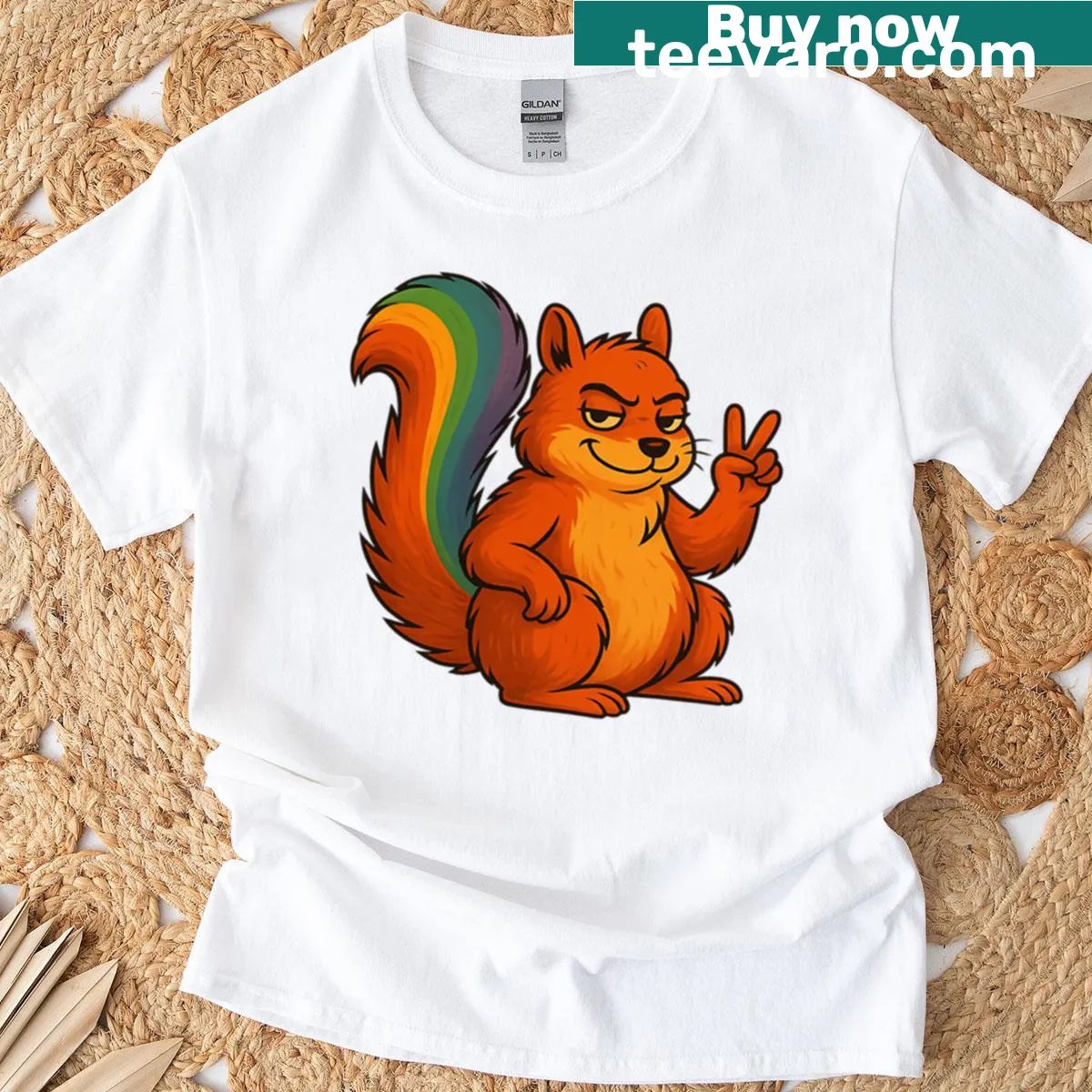 T-shirt with the phrase 'Nuts About Pride' in bold text — on a men's t-shirt