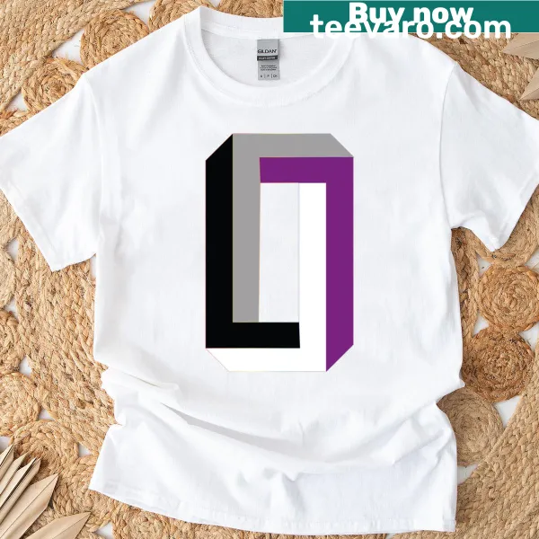 Minimalist t-shirt featuring a simple 'O' design