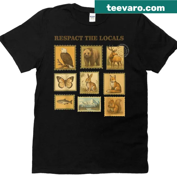 Wildlife-themed t-shirt promoting respect for local animals.
