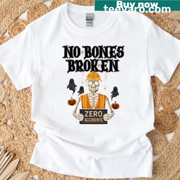 Halloween T-shirt with a humorous skeleton design