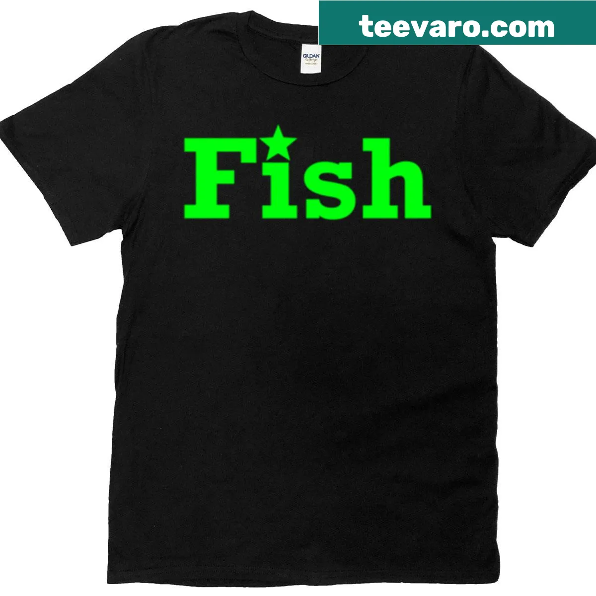 Oversized t-shirt with a starfish brain teaser graphic — on a men's t-shirt