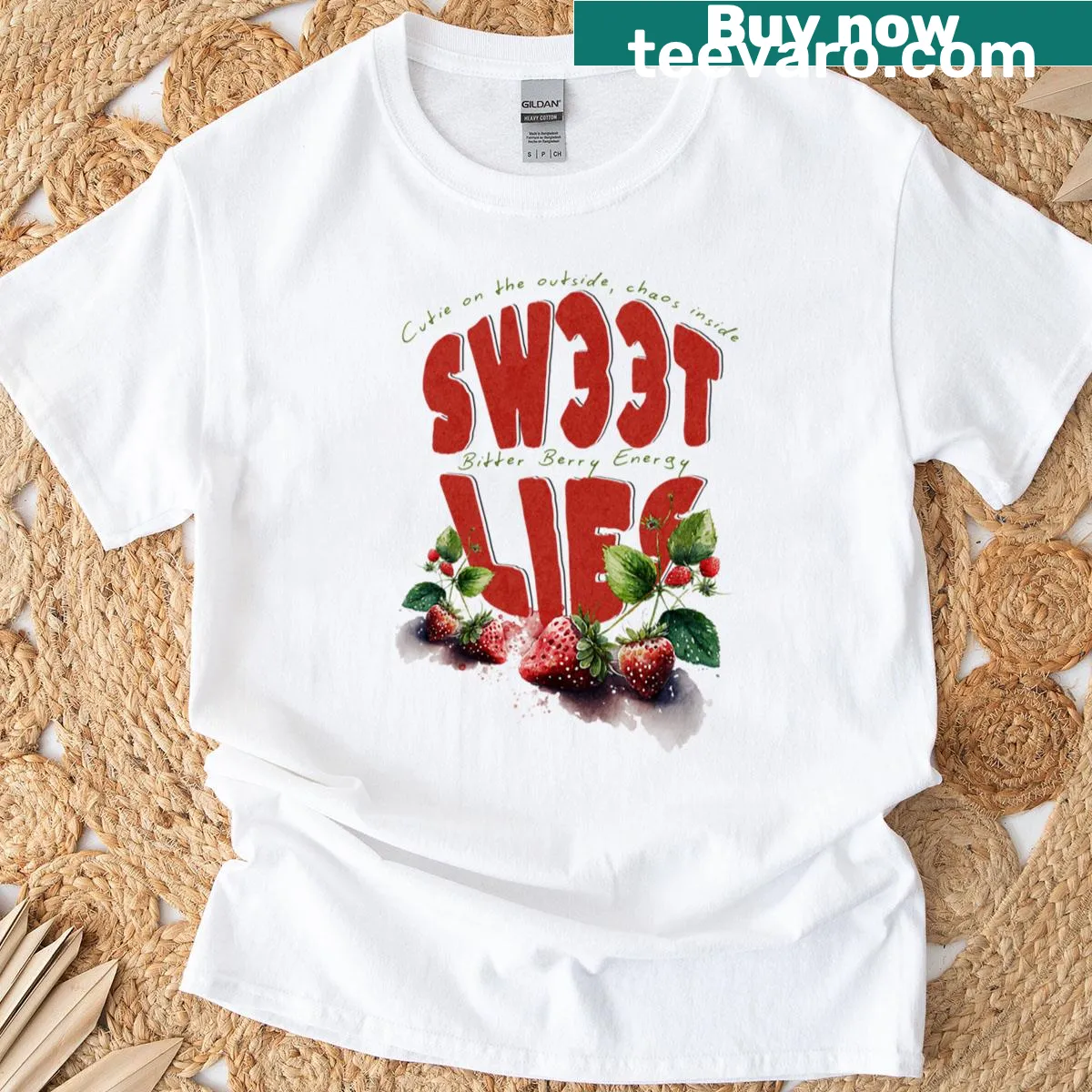 Playful T-shirt with humorous phrase about attitude — on a men's t-shirt