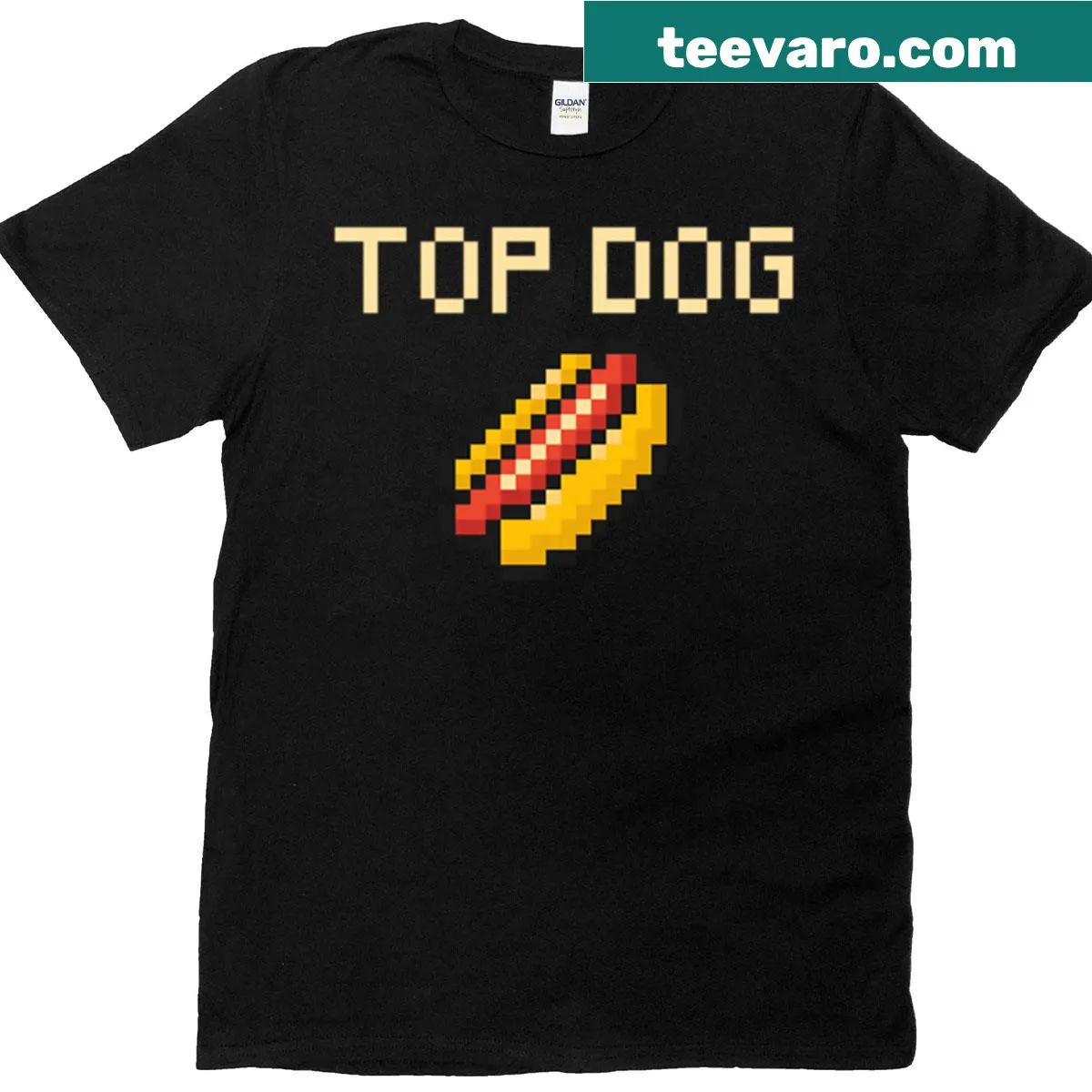 Oversized T-shirt featuring a cute dog illustration — on a men's t-shirt