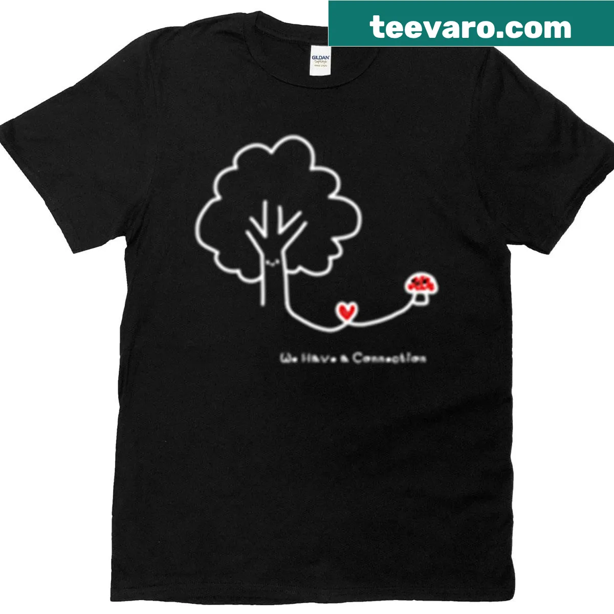 Humorous T-shirt with a connection graphic design — on a men's t-shirt