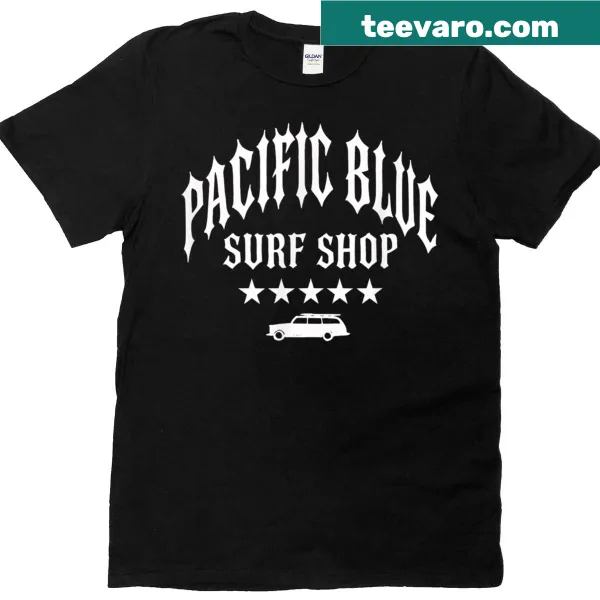 Illustrative design of wild surf on a t-shirt