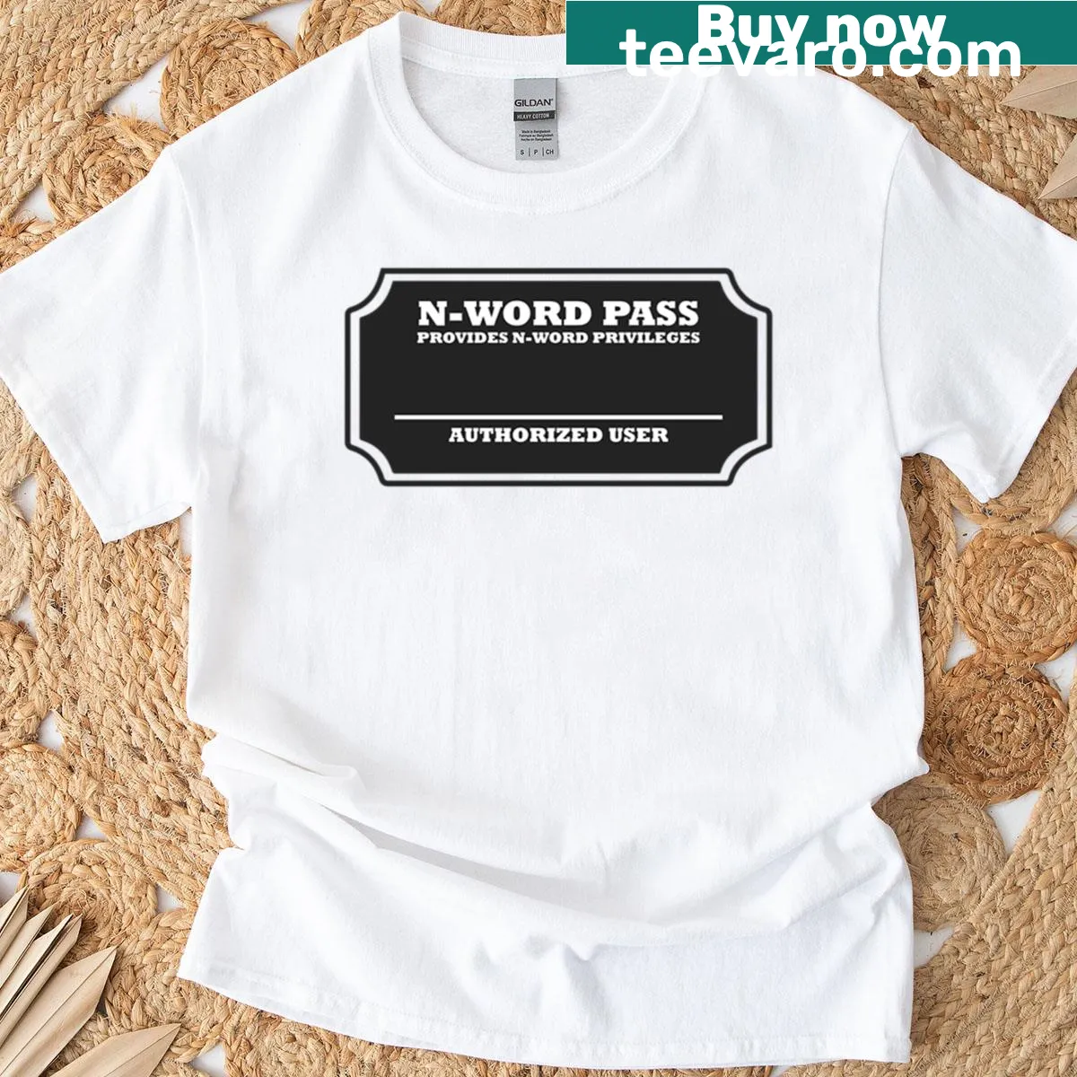 T-shirt featuring the phrase 'Word Pass' in bold typography — on a men's t-shirt