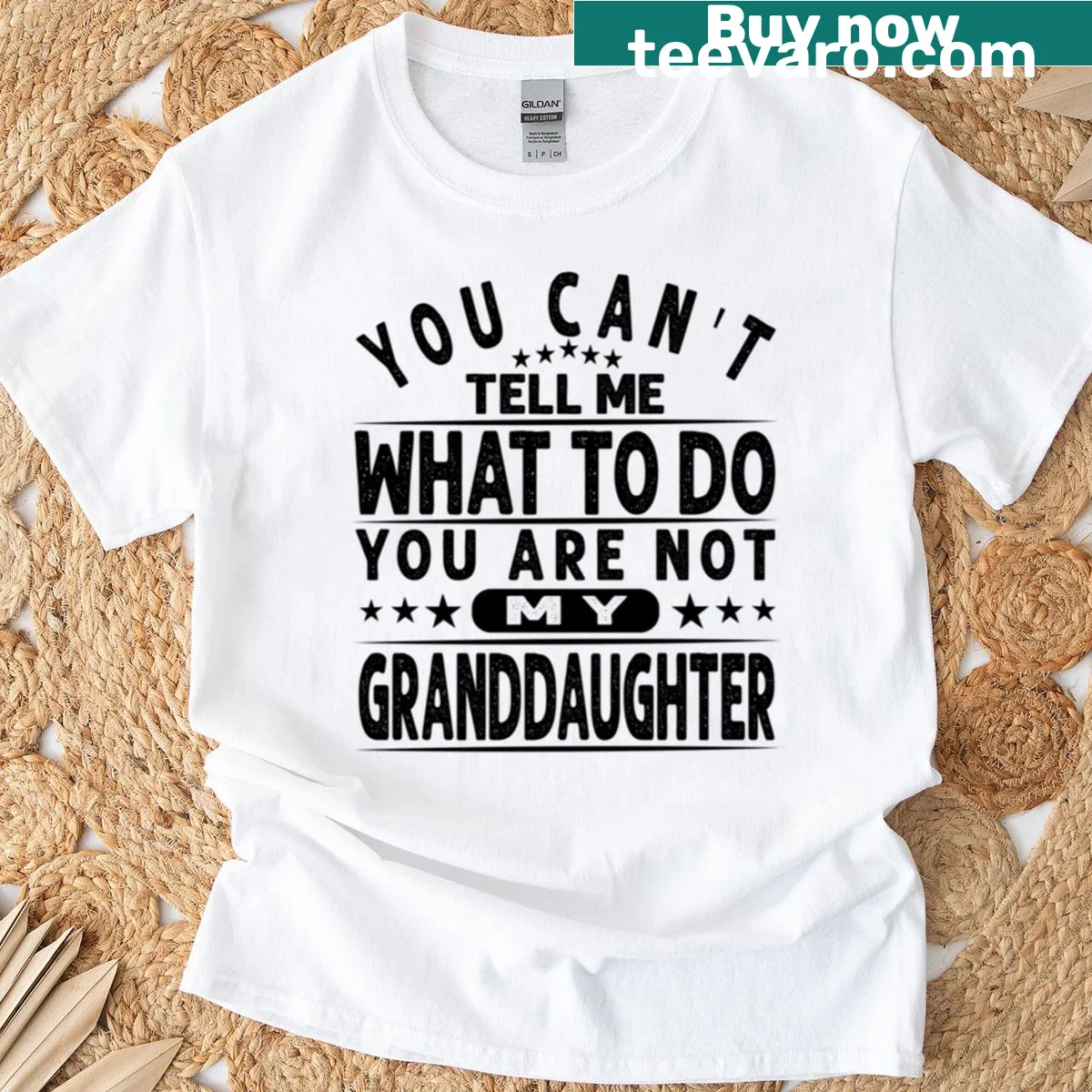 Funny grandpa t-shirt with humorous saying about granddaughter — on a men's t-shirt