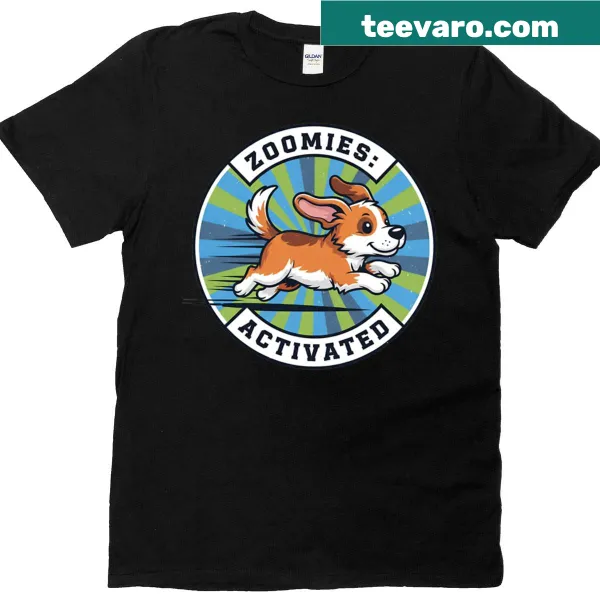 Oversized dog-themed t-shirt featuring a speedy dog graphic